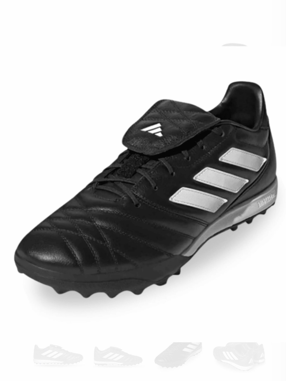 adidas Men’s Black and Silver Turf Soccer Shoes‎